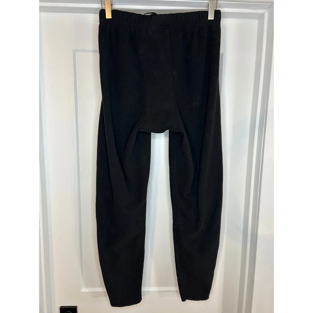 Oakley Mens Black Fleece Base Layer Thermal Pants Size Large Leggings Drawstring